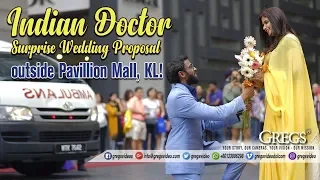 Indian Doctor Surprise Wedding Proposal in PUBLIC !! MOST ROMANTIC EVER