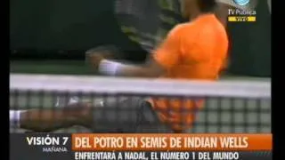 Visión Siete: Del Potro en semis de Indian Wells