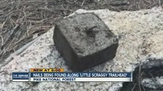 Mountain bikers beware of trail sabotage: Nail strip found buried near 'Little Scraggy Trailhead'