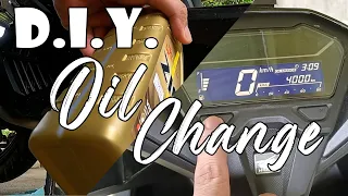 MOTOVLOG #1: DIY Oil Change Honda Click 150i - New Year 2023