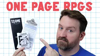 Reviewing One Page TTRPGs!