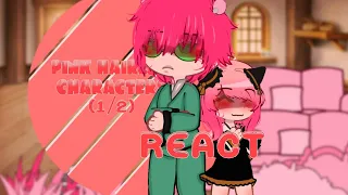 ||🎀💝Pink haired characters react to eachother🌸💟||1/2||Check description||