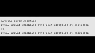 autocad 2018 continous fatal error
