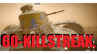 BF1 - *Almost* Unstoppable 60-Killstreak Gameplay w/ Light Tank (Flanker) | Conquest on Sinai Desert