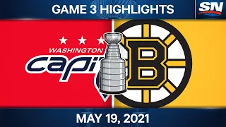 NHL Game Highlights | Capitals vs. Bruins, Game 3 - May 19, 2021