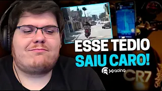 CASIMIRO REAGE: ENQUADROS DE MOTO (EP. 74) ELE DEU ENQUADRO NELE MESMO - XRACING |Cortes do Casimito