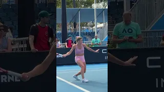 Camilla Giorgi court level practice 2023 WTA 4/6