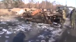 Сенсация    Подорванный танк сил АТО   Destroyed Ukrainian Tank