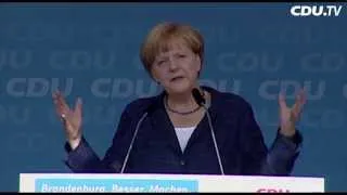 Die Rede von Angela Merkel in Eberswalde