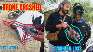 Drone crashed - 2,10,000 ka loss II Travelling with a pet to Leh Ladakh, #Sachpass #Zanskar II Day 5