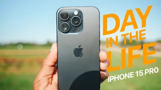 A Day in the Life iPhone 15 Pro -  A Day Sunflower Picking NJ!  (Real Battery  & Camera Test)