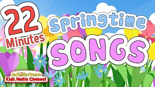 Springtime Songs! | 22 Minutes of Springtime Music for Kids | Jack Hartmann