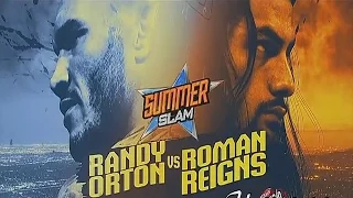 WWE Summerslam 2014 - Randy Orton vs Roman Regins Match HD !!