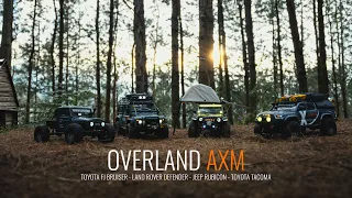 Overland AXM Scale Car 1/10 Toyota FJ Bruiser - Land Rover Defender - Jeep Rubicon - Toyota Tacoma