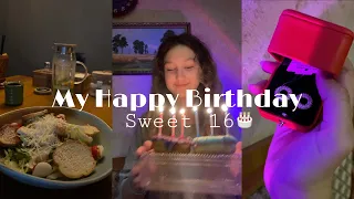 My Happy Birthday vlog|sweet 16,подарки и  уютный день🎂💞