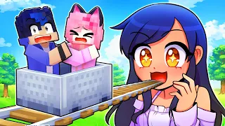 Minecraft Cart Ride Into REAL APHMAU!