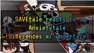 My undertale AU (SAVEtale) reacts to Anxietytale... (and the cursed watermelon pizza)