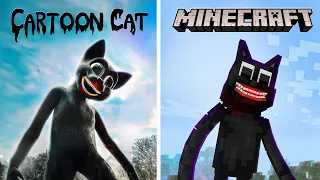 I Remade CARTOON CAT Scenes In Minecraft