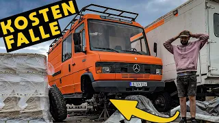 DER MERCEDES 814 4x4 WIRD ZUR  BELASTUNG !!