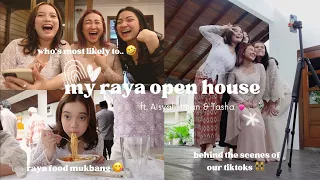 my raya open house vlog!! ft. Aisyah, Iman & Tasha :)