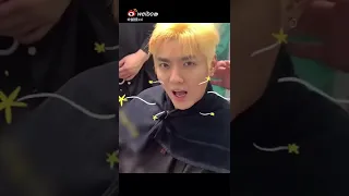 Kris Wu Dyed his Hair Unknow Color| Vlog