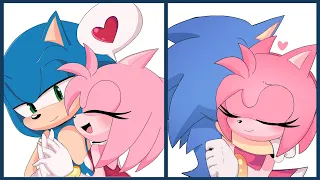 Sonic and Amy are so CUTE and WHOLESOME Together!! (Sonic Comic Dub)