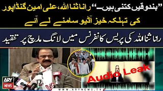 Long March: Sanaullah says PTI planning to bring ammunition, cites Gandapur's purported leaked audio