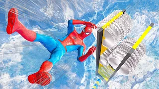 SPIDERMAN Water Ragdolls | GTA 5 Jumps/Fails Ep.75 (Euphoria Physics | Funny Moments | Ragdoll)