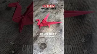 ORIGAMI WORLD DRAGON ORIGAMI TUTORIAL | NEW YEAR OF THE DRAGON SYMBOL ORIGAMI WORLD CHANNEL CRAFT