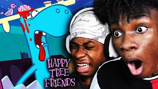 REACTING TO THE WORST HAPPY TREE FRIENDS CHARACTER DEATHS (w/ @ImJay.)