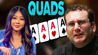 7 Times QUADS Hit! INSANE Poker Hands!