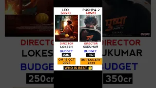 Leo V's Pushpa 2 movie release date and budget #pushpa2 #vijay #alluarjun #shorts