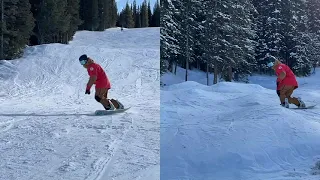 Practice Dolphin Turns to Snowboard Better in the Bumps