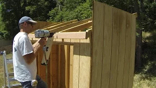 How To Build A Lean To Shed - Part 5 - Roof Framing