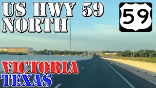 US 59 North - Future I-69 - Victoria - Texas - 4K Highway Drive