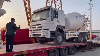 Transportation of mixer truck to Georgia#automobile#heavydutytruck #heavytruck#sinotruck #dumptruck