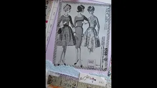 Junk Journal "In Stitches " Retro Sewing Journal