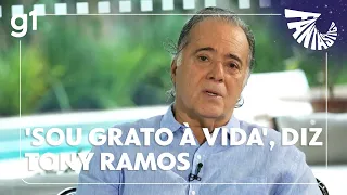 Tony Ramos comemora boa recuperação após duas cirurgias na cabeça | FANTÁSTICO