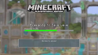 Minecraft PS4 splitscreen survival series episode #1