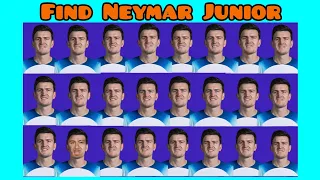 can You Find Neymar jr ? (IQ Improve Football Quiz) ⚽️ Where is Neymar ? Ronaldo ? Messi ?