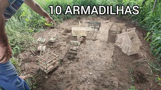 🔴10 ARMADILHAS PEGA 2 ESPÉCIES QUE REPRESENTAM O CEARÁ