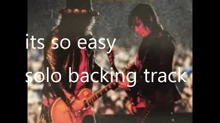 Guns N Roses - its so easy solo backing track eb tuning