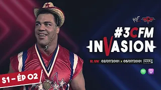 [3CFM INVASION #2] VINCE MCMAHON & TORRIE WILSON - WCW EN MAIN EVENT - KURT ANGLE YIPPEE KI-YAY