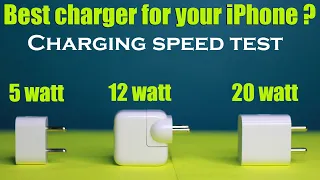 iphone charging test all chargers 5w vs 12w vs 20w with heating test | Must Watch