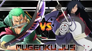 Zoro got lost and join 4th Great Ninja War! Zoro vs Madara & Tobi ANIME MUGEN JUS