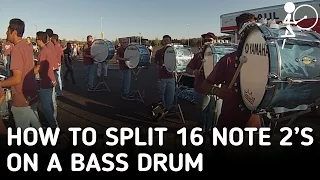 How to Split 16th Note 2's on a Bass Drum