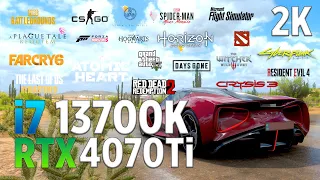 GeForce RTX 4070 Ti + i7 13700K - Test in 23 Games | 1440P
