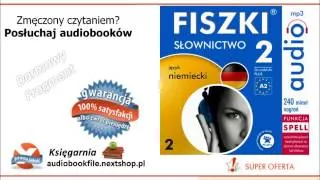 SZYBKA NAUKA NIEMIECKIEGO - SŁOWNICTWO 2 - FISZKI AUDIO, MP3, do pobrania