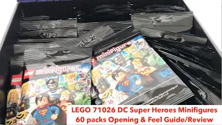 LEGO Minifigures 71026 DC Super Heroes Series 60 packs Opening & Feel Guide/Review!