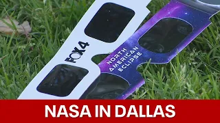 Solar Eclipse: NASA set up at Dallas Arboretum ahead of Monday's eclipse